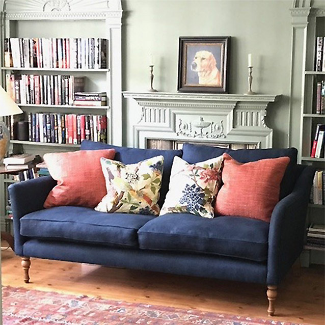 Brunel 3 Seater Sofa in Ralf Lauren Pebbled Linen